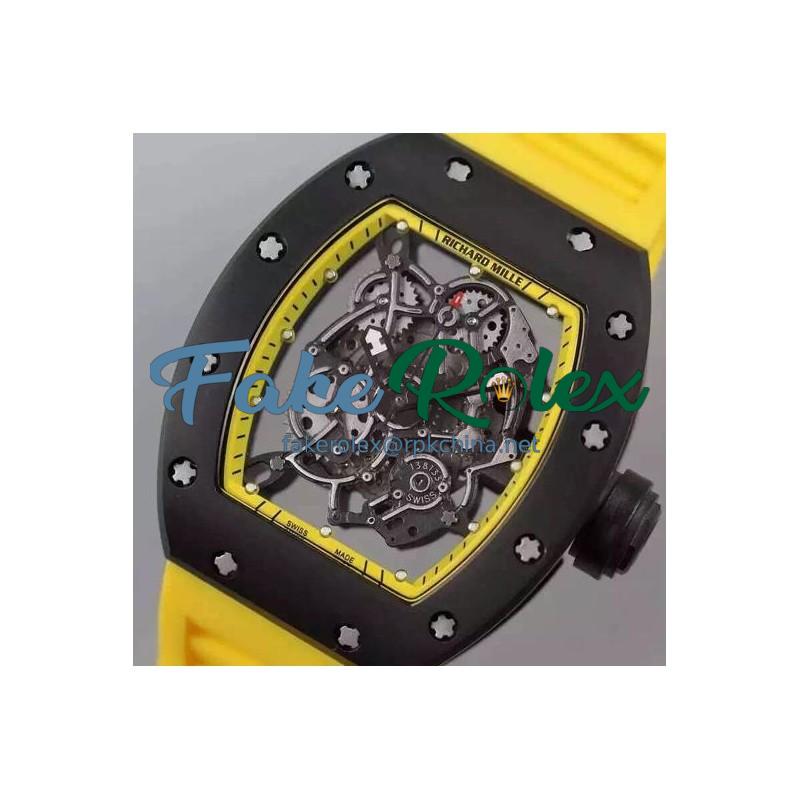 Replica Richard Mille RM035 PVD Yellow Dial M9015