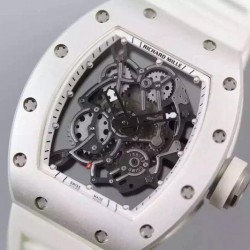 Replica Richard Mille RM035 White PVD White Dial M9015