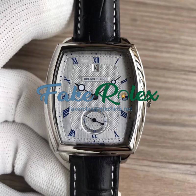 Replica Breguet Heritage Big Date 5480BB/12/996 N Stainless Steel Silver Dial Swiss 2824-2