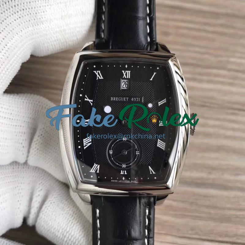 Replica Breguet Heritage Big Date 5480BB/12/996 N Stainless Steel Black Dial Swiss 2824-2