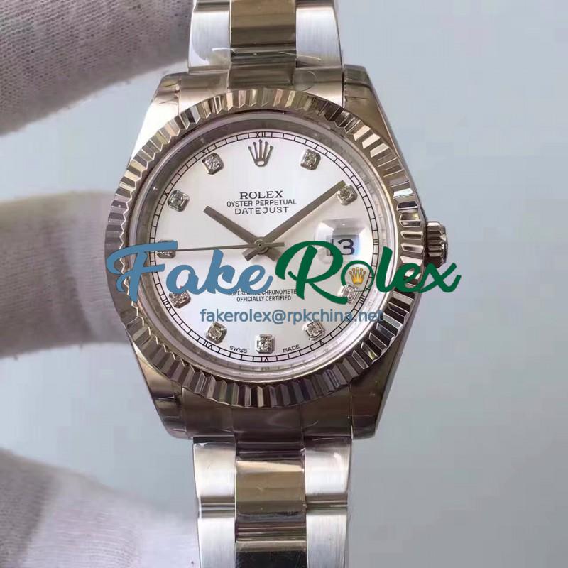 Replica Rolex Datejust II 116334 2018 41MM EW Stainless Steel Rhodium Dial Swiss 3136