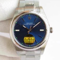 Replica Rolex Oyster Perpetual 39 114300 2018 UB Stainless Steel Blue Dial Swiss 2836-2