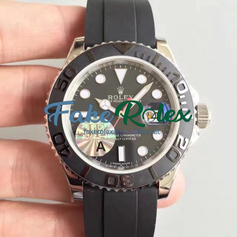 Replica Rolex Yacht-Master 40 116655 2018 JF Stainless Steel Black Dial Swiss 2836-2