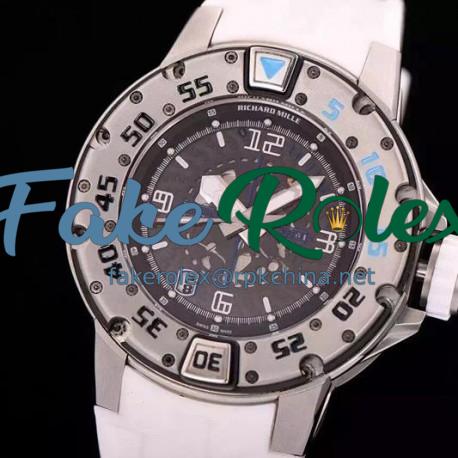 Replica Richard Mille RM028 White PVD Black Dial Swiss 7751