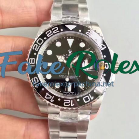 Replica Rolex GMT-Master II 116710LN V7 Stainless Steel Black Dial Swiss 2836-2