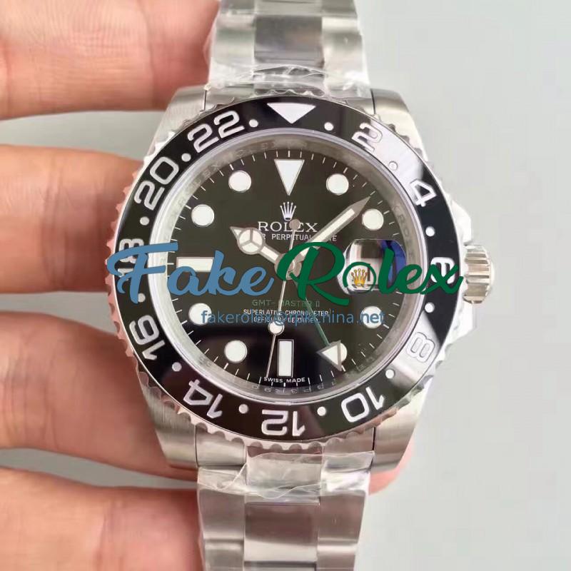 Replica Rolex GMT-Master II 116710LN V7 Stainless Steel Black Dial Swiss 2836-2