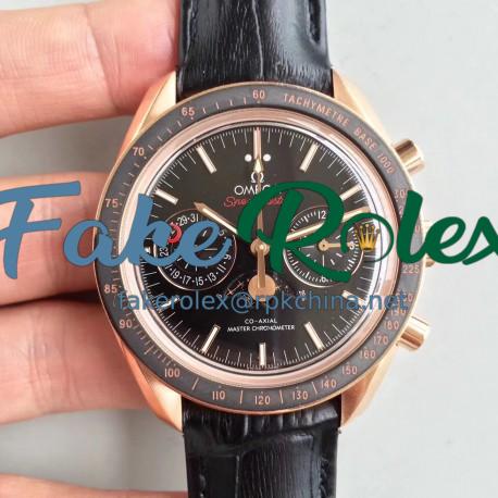 Replica Omega Speedmaster Moonwatch Moonphase Chronograph 304.63.44.52.01.001 BF Rose Gold Black Dial Swiss 9301