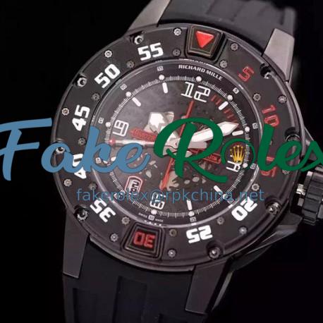 Replica Richard Mille RM028 White PVD Black Dial Swiss 7751