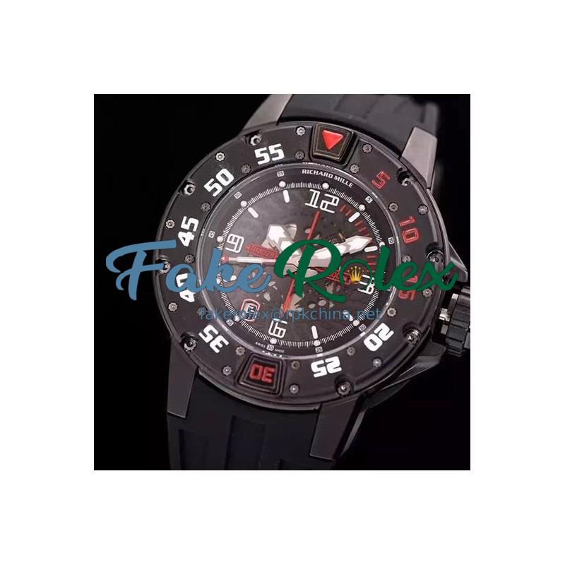 Replica Richard Mille RM028 White PVD Black Dial Swiss 7751