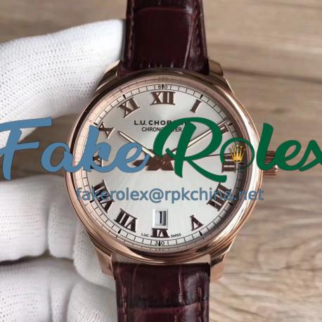 Replica Chopard L.U.C 1937 Classic 161937-5001 FK Rose Gold Silver Dial Swiss L.U.C 01.01-L