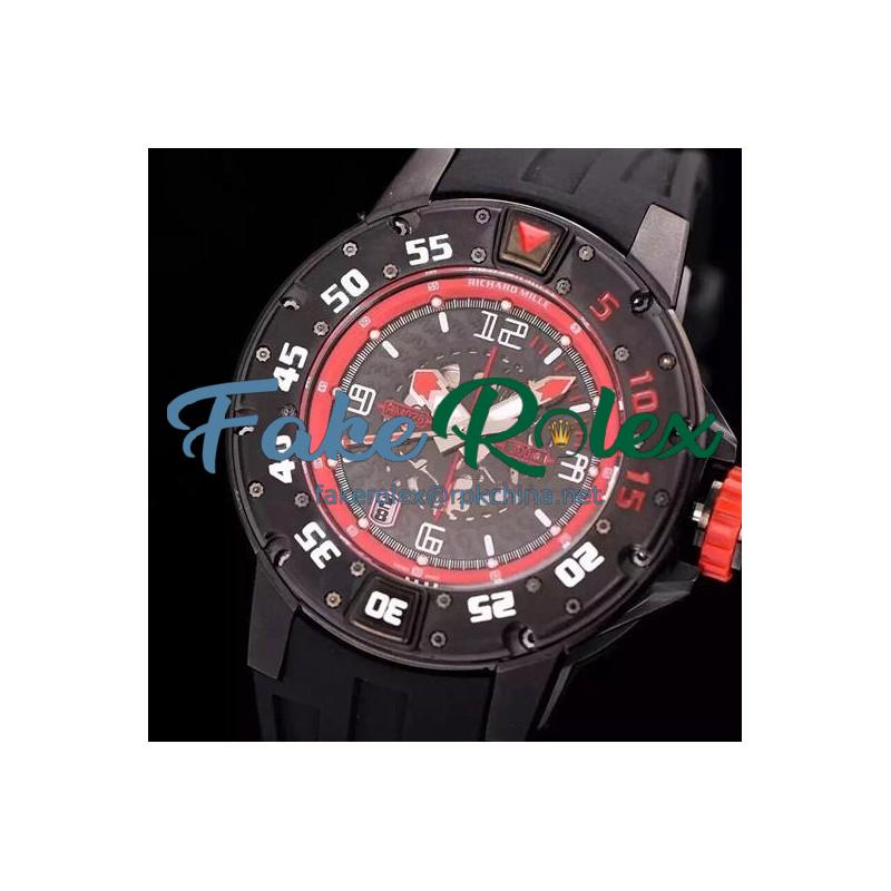 Replica Richard Mille RM028 PVD Red Dial Swiss 7751