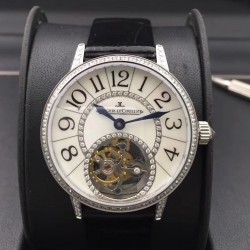 Replica Jaeger-LeCoultre Rendez-Vous Tourbillon 3413408 N Stainless Steel & Diamonds Mother Of Pearl Dial Swiss Tourbillon