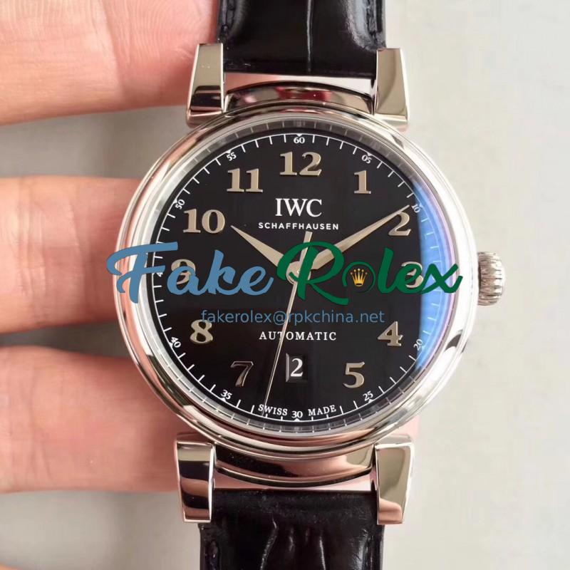 Replica IWC Da Vinci Automatic IW356601 TW Stainless Steel Black Dial Swiss 2892