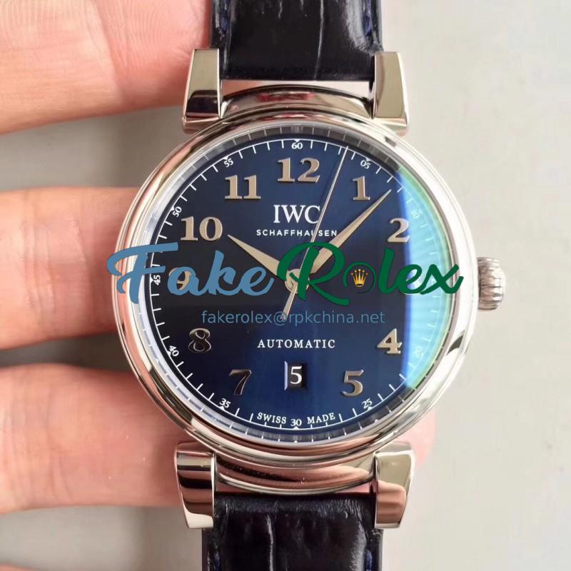 Replica IWC Da Vinci Automatic IW356601 TW Stainless Steel Blue Dial Swiss 2892