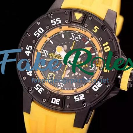 Replica Richard Mille RM028 PVD Yellow Dial Swiss 7751