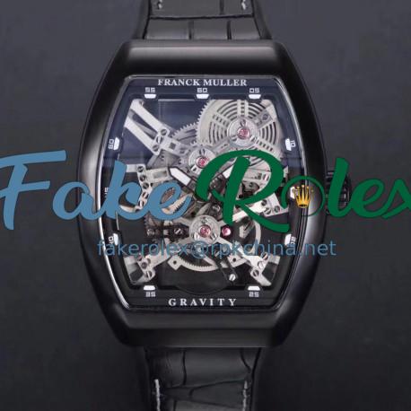 Replica Franck Muller Vanguard Gravity Skeleton V 45 T GRAVITY CS SQT N PVD Skeleton Dial M9015