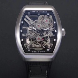 Replica Franck Muller Vanguard Gravity Skeleton V 45 T GRAVITY CS SQT N Stainless Steel Skeleton Dial M9015