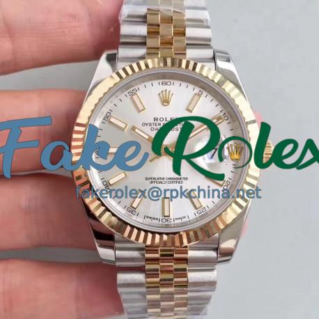 Replica Rolex Datejust II 116333 41MM EW Stainless Steel & Yellow Gold Rhodium Dial Swiss 3136