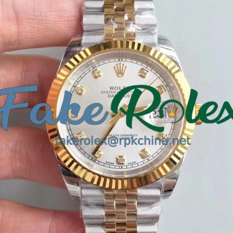 Replica Rolex Datejust II 116333 41MM EW Stainless Steel & Yellow Gold Rhodium Dial Swiss 3136