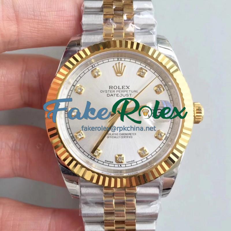 Replica Rolex Datejust II 116333 41MM EW Stainless Steel & Yellow Gold Rhodium Dial Swiss 3136