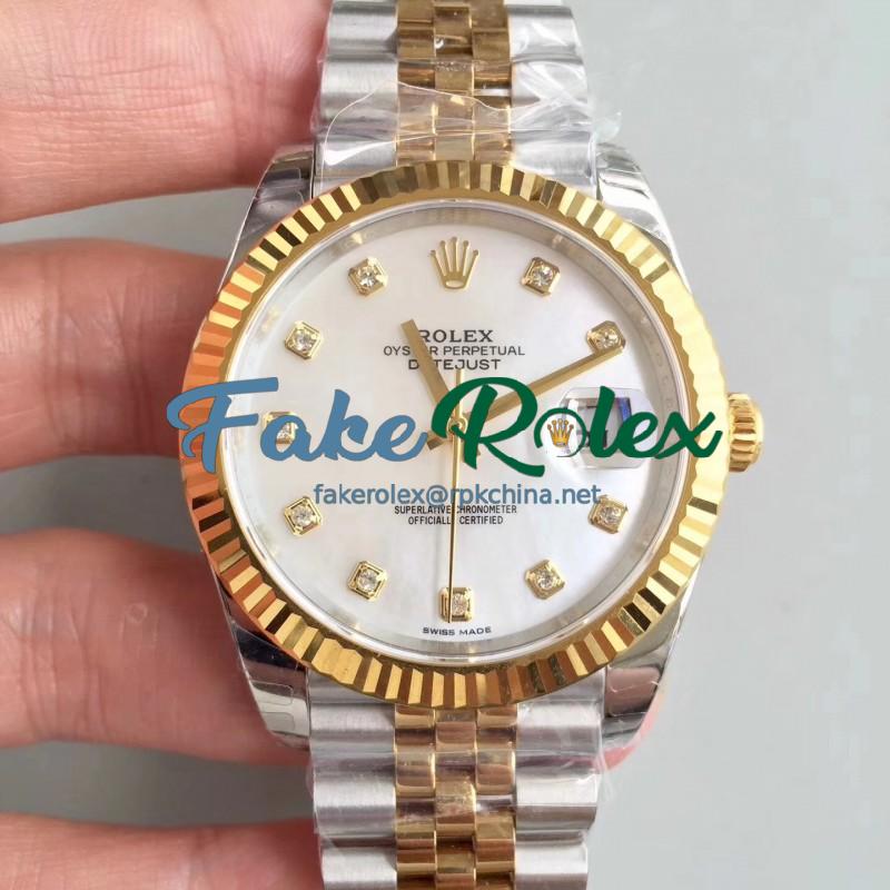 Replica Rolex Datejust II 116333 41MM EW Stainless Steel & Yellow Gold Mother Of Pearl Dial Swiss 3235