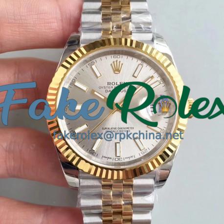 Replica Rolex Datejust II 116333 41MM EW Stainless Steel & Yellow Gold Rhodium Dial Swiss 3136