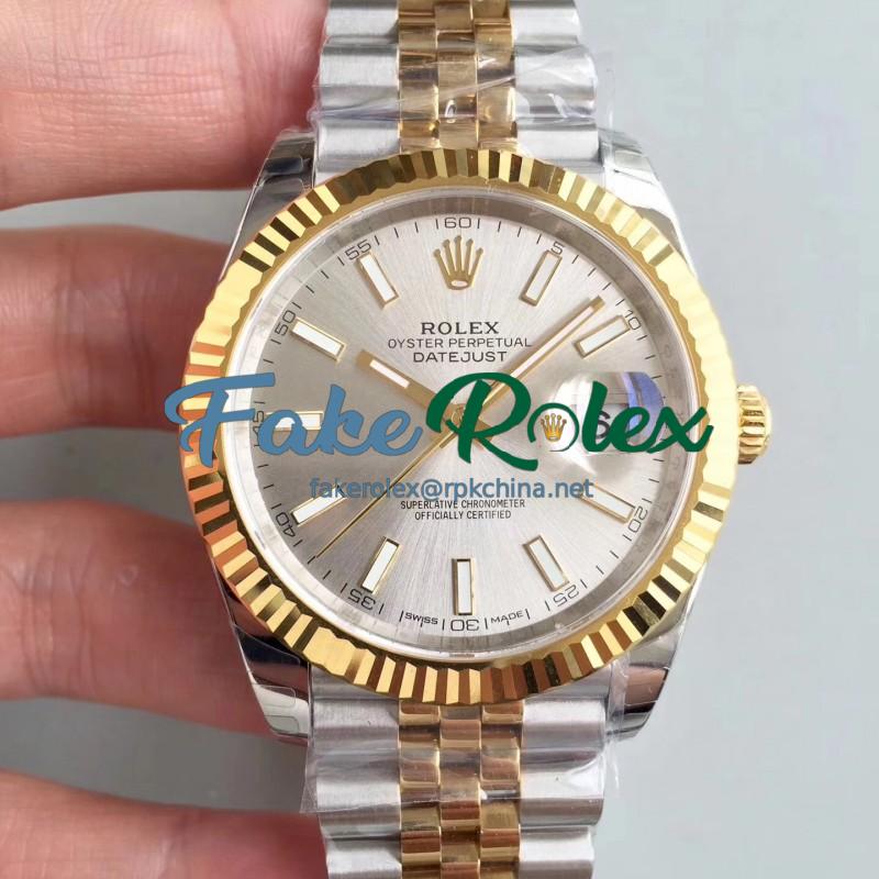 Replica Rolex Datejust II 116333 41MM EW Stainless Steel & Yellow Gold Rhodium Dial Swiss 3136