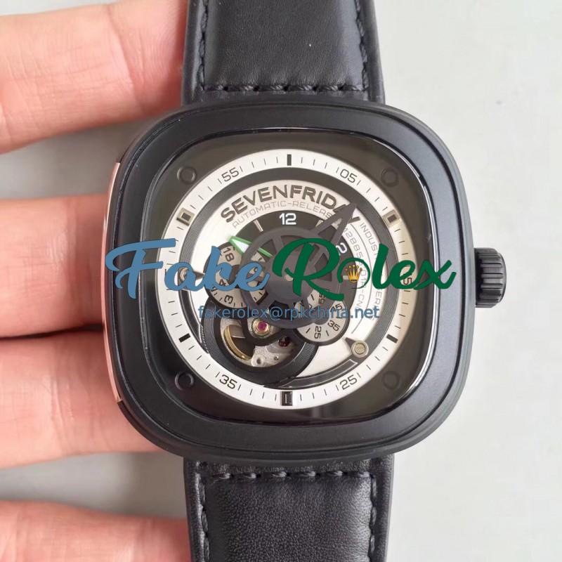 Replica SevenFriday SF/P3 N PVD White Dial Miyota 82S7