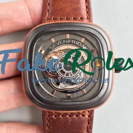 Replica SevenFriday P2B/05 Edisi N PVD Black Dial Miyota 82S7