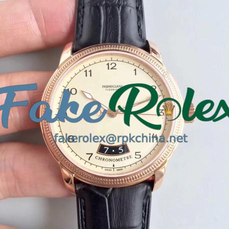 Replica Parmigiani Fleurier Toric PFC423-1602400-HA1441 ER Rose Gold Beige Dial Swiss PF331