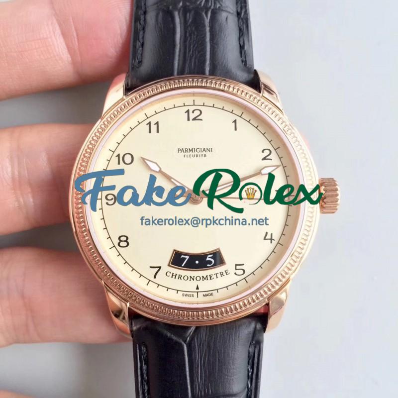 Replica Parmigiani Fleurier Toric PFC423-1602400-HA1441 ER Rose Gold Beige Dial Swiss PF331