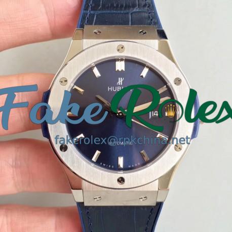 Replica Hublot Classic Fusion Titanium Blue 511.NX.7170.LR SR Titanium Blue Dial Swiss HUB1112