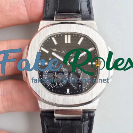 Replica Patek Philippe Nautilus Moonphase 5712G-001 N Stainless Steel Black Dial Swiss 240 PS IRM C LU