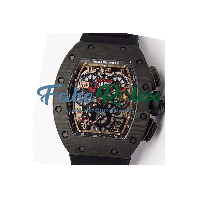 Replica Richard Mille RM011-FM Felipe Massa Chronograph Forged Carbon Gold Dial Swiss 7750