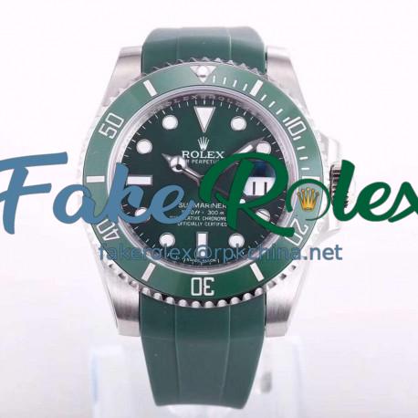 Replica Rolex Submariner Date 116610LV OR Stainless Steel Green Dial Swiss 2836-2