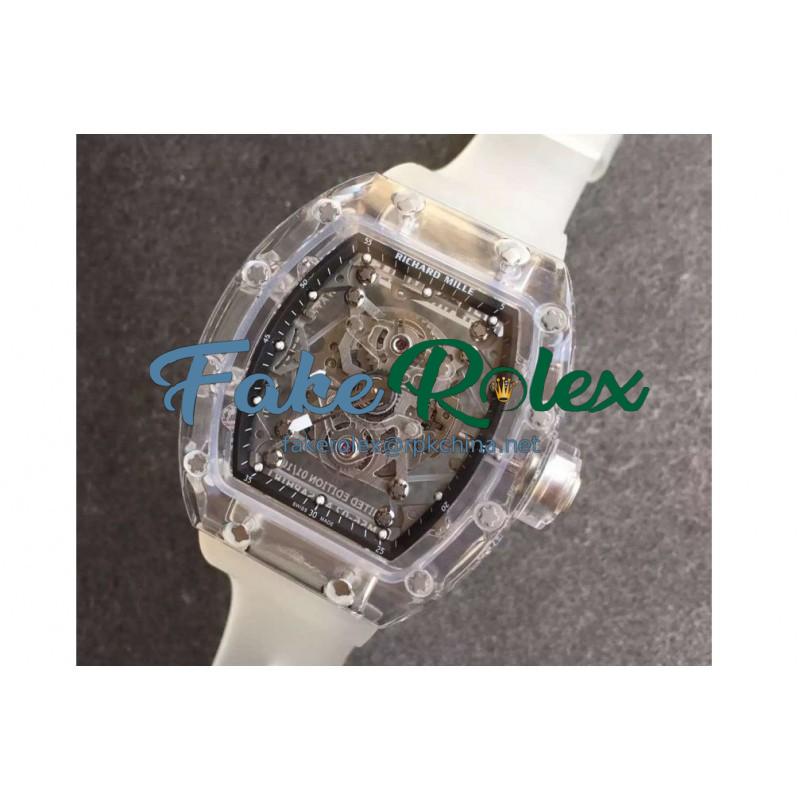 Replica Richard Mille RM056-02 Shappire Black & Skeleton Dial M9015