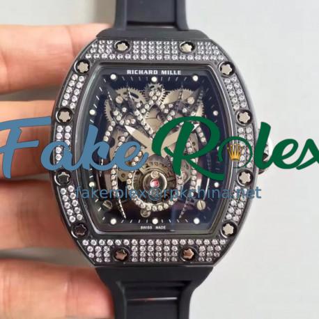 Replica Richard Mille 19-01 SF PVD & Diamond Diamond Spyder Dial M6T51