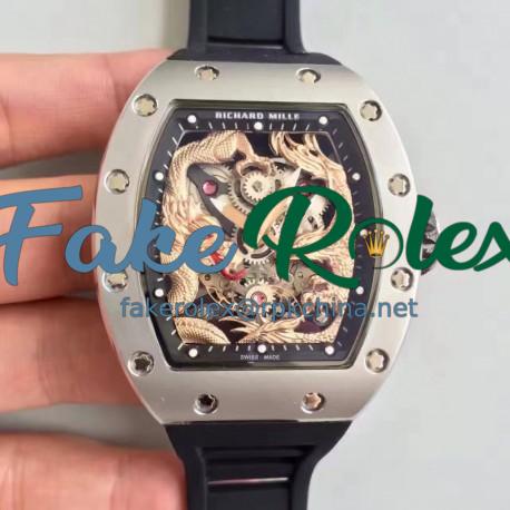 Replica Richard Mille RM57-01 Jackie Chan Stainless Steel Rose Gold Dial M9015