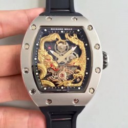 Replica Richard Mille RM57-01 Jackie Chan Stainless Steel Yellow Gold Dial M9015