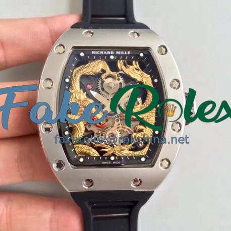 Replica Richard Mille RM57-01 Jackie Chan Stainless Steel Yellow Gold Dial M9015