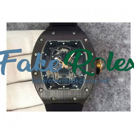 Replica Richard Mille RM052 KV Black Ceramic Black Skull Dial M6T51