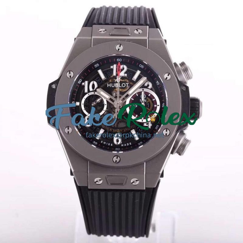 Replica Hublot Big Bang Unico Titanium 411.NX.1170.RX N Titanium Skeleton Dial Swiss HUB1242