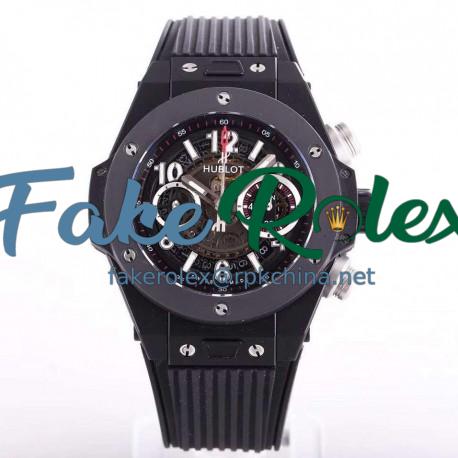 Replica Hublot Big Bang Unico Black Magic 411.CI.1170.RX N Ceramic Skeleton Dial Swiss HUB1242