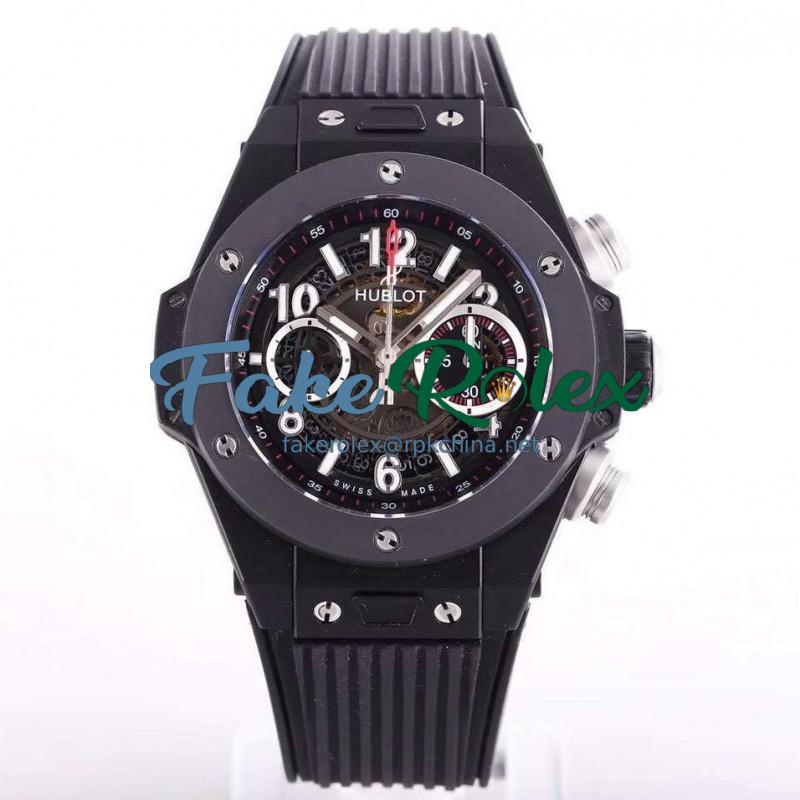 Replica Hublot Big Bang Unico Black Magic 411.CI.1170.RX N Ceramic Skeleton Dial Swiss HUB1242