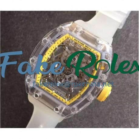 Replica Richard Mille RM056-02 Shappire Yellow & Skeleton Dial M9015