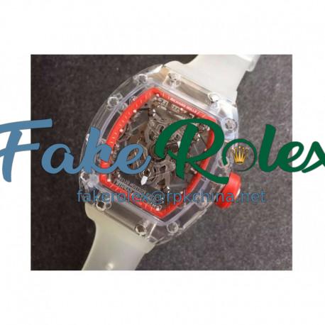 Replica Richard Mille RM056-02 Shappire Red & Skeleton Dial M9015