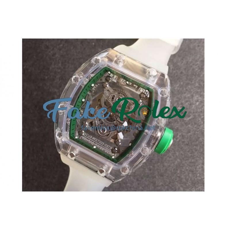 Replica Richard Mille RM056-02 Shappire Green & Skeleton Dial M9015