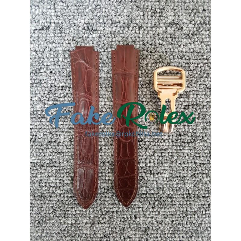 Replica Cartier Ballon Bleu Brown Leather Strap 42MM