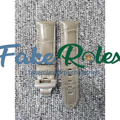 Replica Panerai Grey Leather Strap 24MM