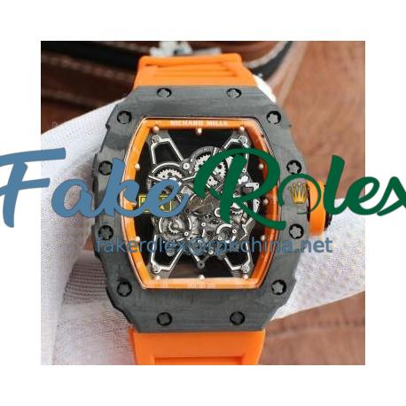 Replica Richard Mille RM035-01 Rafa Forged Carbon Orange Dial M9015